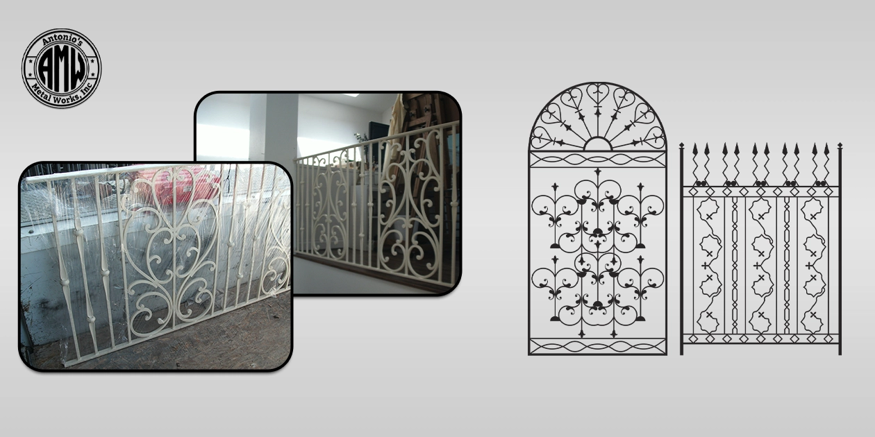 Custom wrought iron gates and fences built with elegant curves and sturdy construction in San Diego.